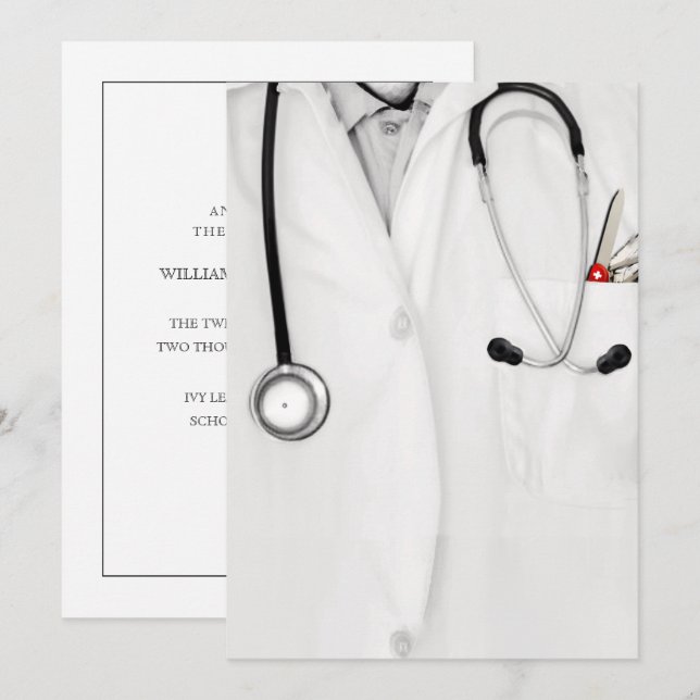 Medical School Graduation Announcement (Front/Back)