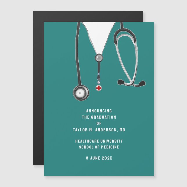 Medical School Graduation Announcement  (Front/Back)
