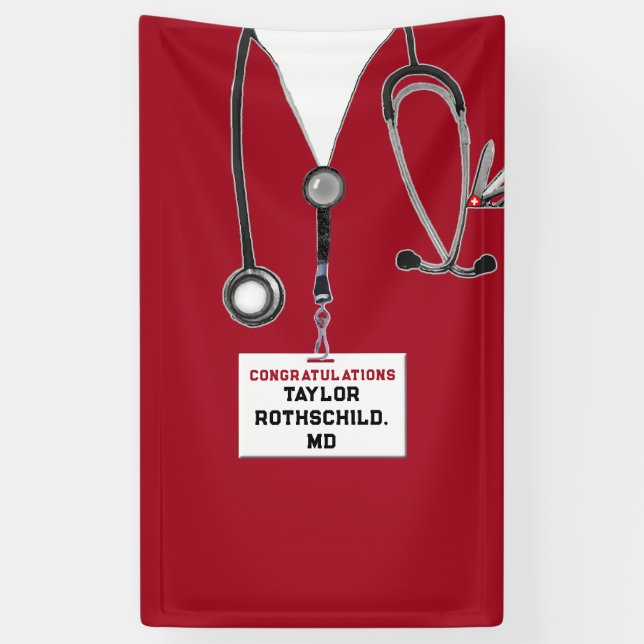 Medical School Graduation Banner (Vertical)