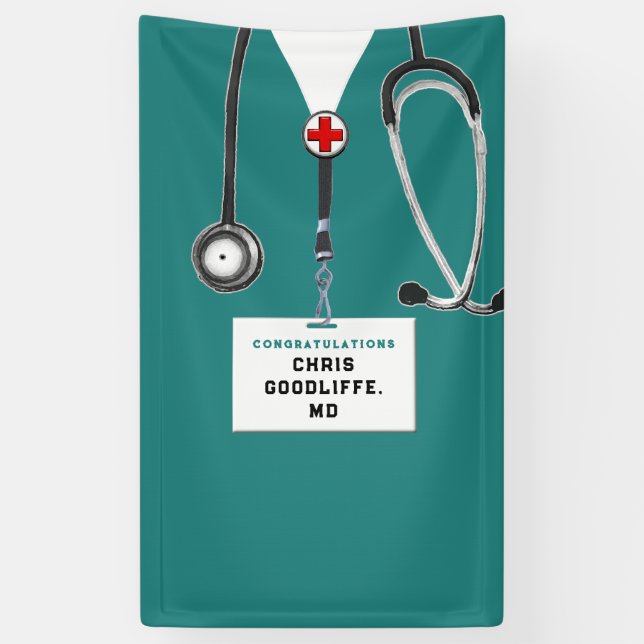 Medical School Graduation Banner (Vertical)