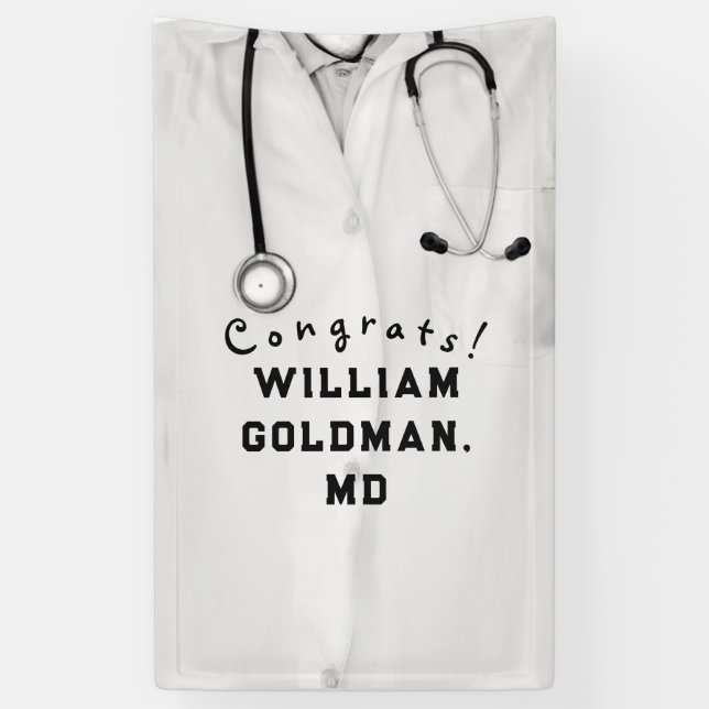 Medical School Graduation Banner (Vertical)
