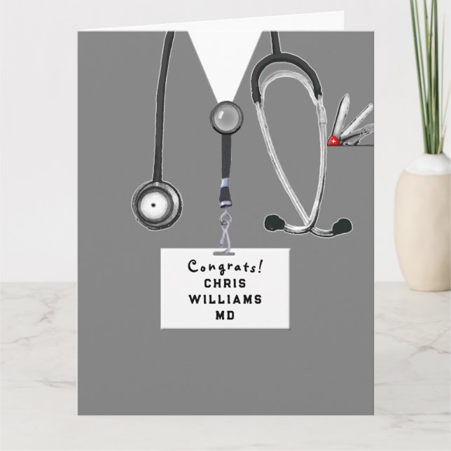 Medical School Graduation Card (Front)