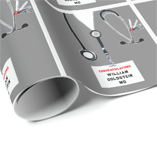 Medical School Graduation Gift Wrapping Paper