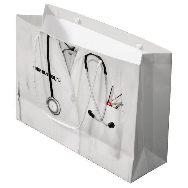 Medical School Graduation Large Gift Bag (Front Angled)
