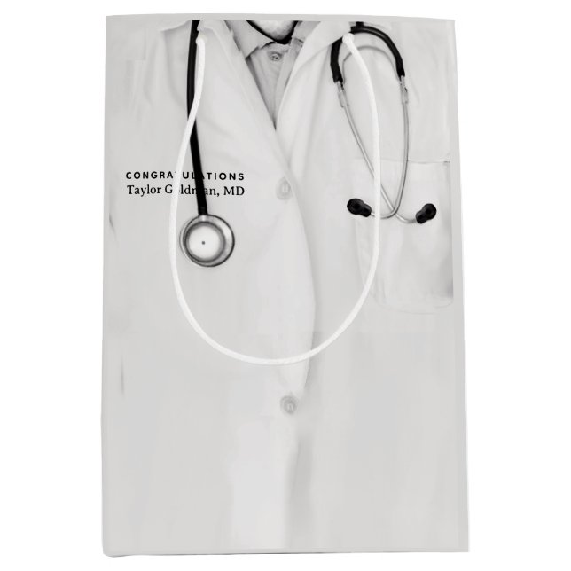 Medical School Graduation Medium Gift Bag (Front)