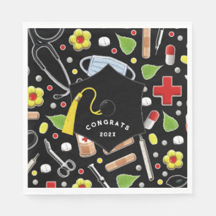 Medical School Graduation Napkin