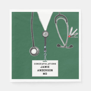 Medical School Graduation Napkins