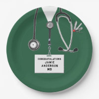 Medical School Graduation Paper Plate