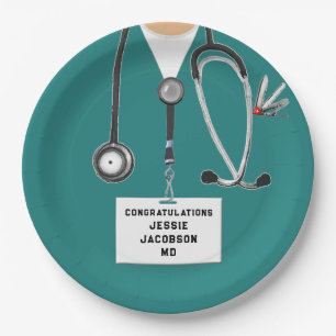 Medical School Graduation Paper Plate