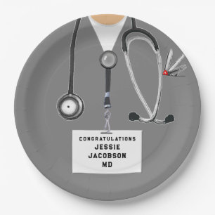 Medical School Graduation Paper Plate