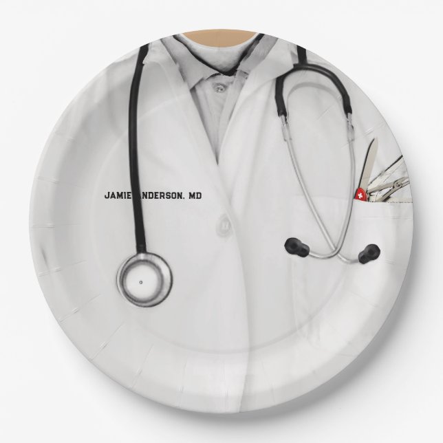 Medical School Graduation Paper Plate (Front)