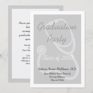 Medical School Graduation Party Invitation