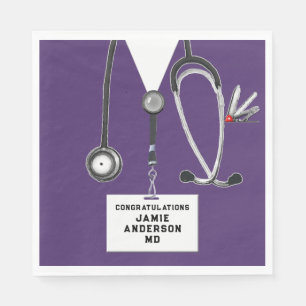 Medical School Graduation Party Napkin