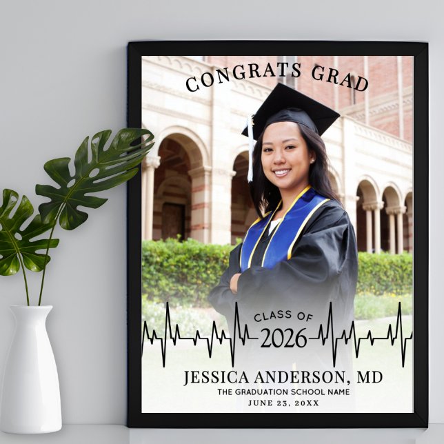 Medical School Graduation Photo Welcome Sign (Medical School Graduation Photo Welcome Sign)