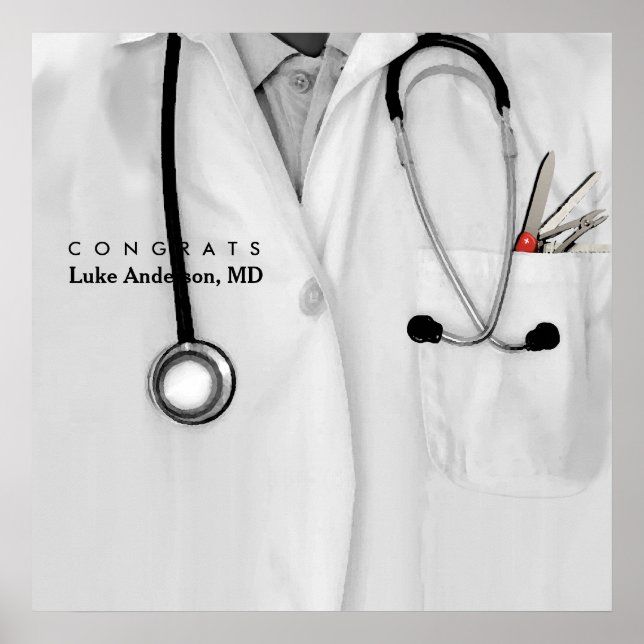 Medical School Graduation Poster (Front)