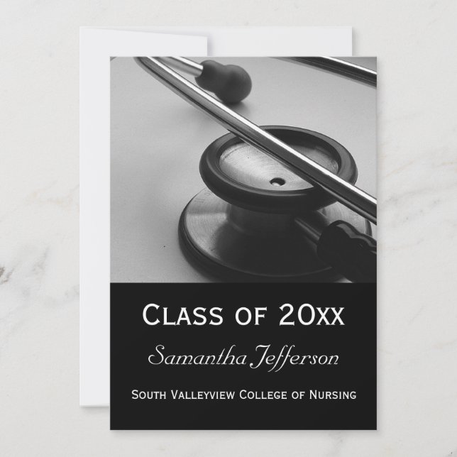 Medical School/Nursing Graduation Announcement (Front)