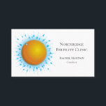 Medical Science Fertility Family Clinic Business Card<br><div class="desc">A medical science themed design featuring an image symbolising fertility.  An elegant and professional design that projects a confident,  professional image. Designed by Thisisnotme©</div>