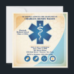 Medical Science Graduate Party Invitation<br><div class="desc">A square graduation party invitation with the Asclepius symbol of medicine. (FP) The card is easy to customize with your wording, font, font colour and choice of six paper types. Not exactly what you're looking for? All our products can be custom designed to meet your needs at no extra charge....</div>
