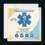 Medical Science Graduate Party Invitation Custom 2<br><div class="desc">A square graduation party invitation with the Asclepius symbol of medicine. (FP) The card is easy to customize with your wording, font, font colour and choice of six paper types. Not exactly what you're looking for? All our products can be custom designed to meet your needs at no extra charge....</div>