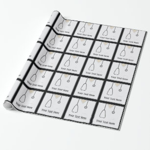 Medical Scrubs Doctor Nurse Custom Wrapping Paper