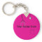 Medical Scrubs Nurse Hot Pink Button Keychain