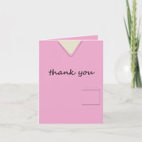 Medical Scrubs Nurse Pink Custom Thank You
