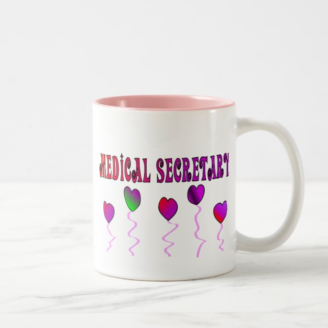 Medical Secretary Gifts Two-Tone Coffee Mug (Right)