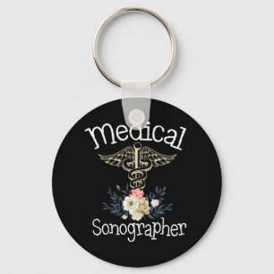 Medical Sonographer Cute Sonography Gift Keychain