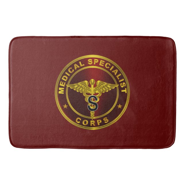 Medical Specialist Corps  Bath Mat (Front)