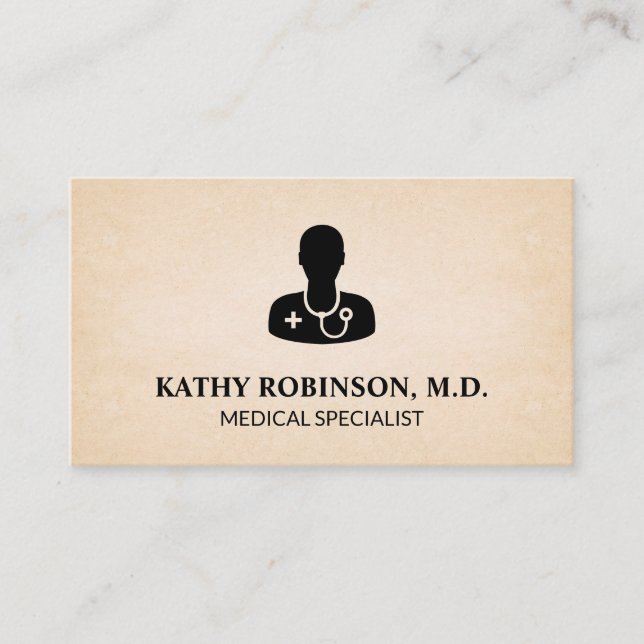 Medical Specialist | Doctor Icon Appointment Card (Front)