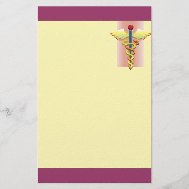 Medical Stationery with Cadduceus (Front)