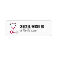 Medical Stethoscope | Doctor Nurse Return Address