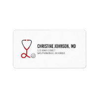 Medical Stethoscope | Doctor Nurse Return Address