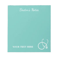 Medical stethoscope logo notepad for doctor MD