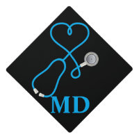 Medical Stethoscope With Heart - Blue