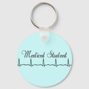 Medical Student QRS Design Gifts Keychain