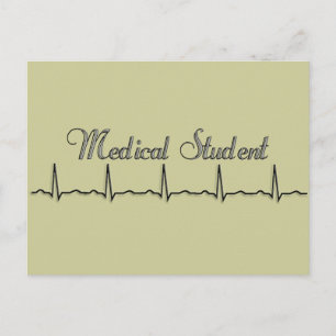 Medical Student QRS Design Gifts Postcard