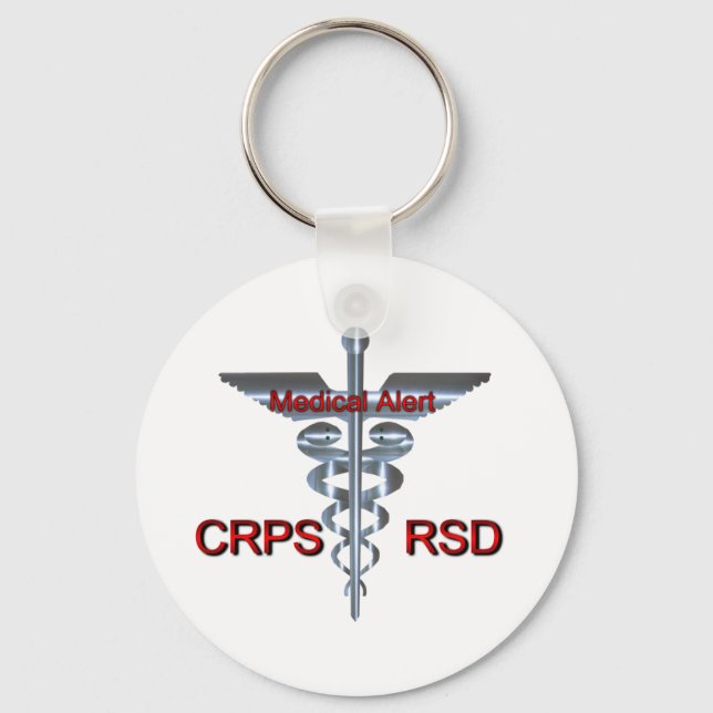 Medical Symbol - CRPS RSD Medical Alert Keychain (Front)