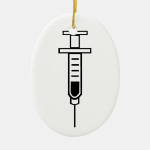 Medical Syringe Ceramic Ornament
