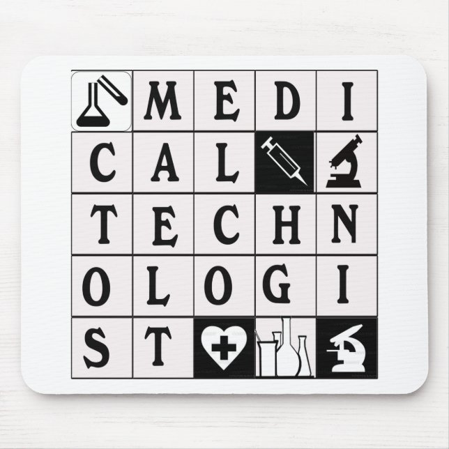MEDICAL TECHNOLOGIST GRID / BLOCK / PUZZLE MOUSE PAD (Front)