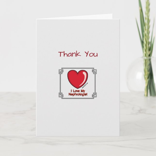 Medical Thank You Nephrologist Card (Front)