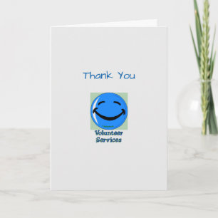 Medical Thank You Volunteer Services Card