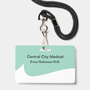 Medical Theme Budget Modern Staff Name Badges