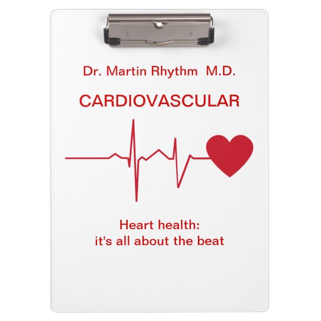 Medical Theme Doctor Custom Clipboard (Front)