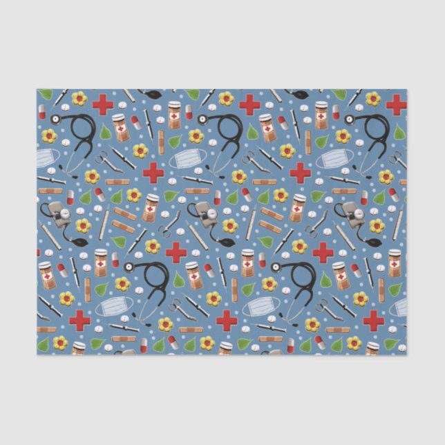 Medical Themed Gift Tissue Paper (Front)