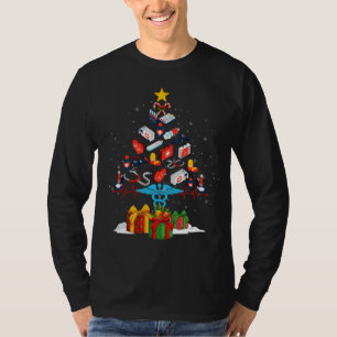 Medical Tools Nurse Christmas Tree RN LPN Scrub Nu T-Shirt