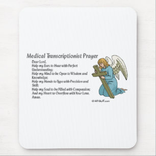 Medical Transcription Prayer Mouse Pad