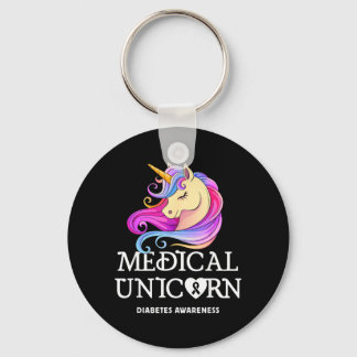 Medical Unicorn Diabetes Awareness Keychain