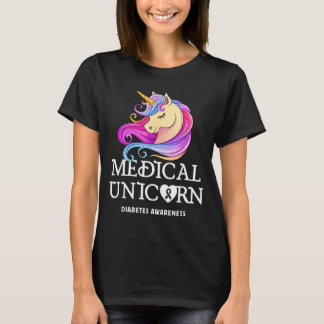 Medical Unicorn Diabetes Awareness T-Shirt