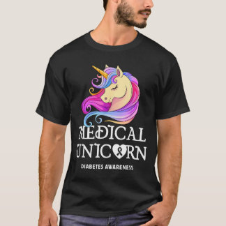 Medical Unicorn Diabetes Awareness T-Shirt